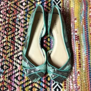 Sole Society - Teal - Peep Toe - Flats